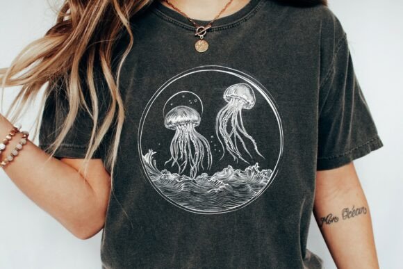 Download Jellyfish Ocean Waves Graphic Design Png - Premium Resources