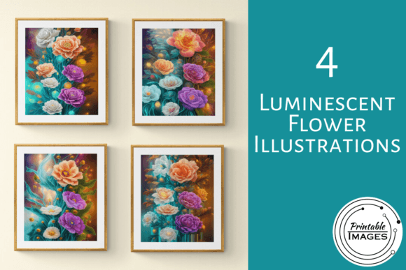 Download Luminescent Flower Illustrations - Flower illustrations Collection